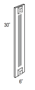 WF630F  - Trenton Slab - 6x30" Fluted Filler