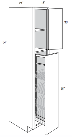 Recessed pantry online