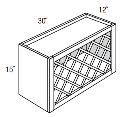 WR3015  - Essex White - Wine Rack